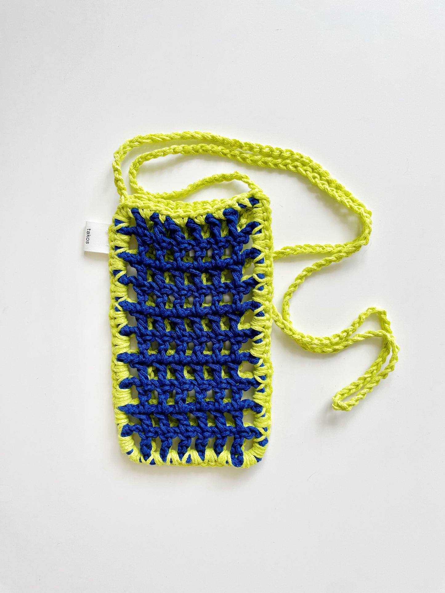 Sling Phone Pouch - Pink Green