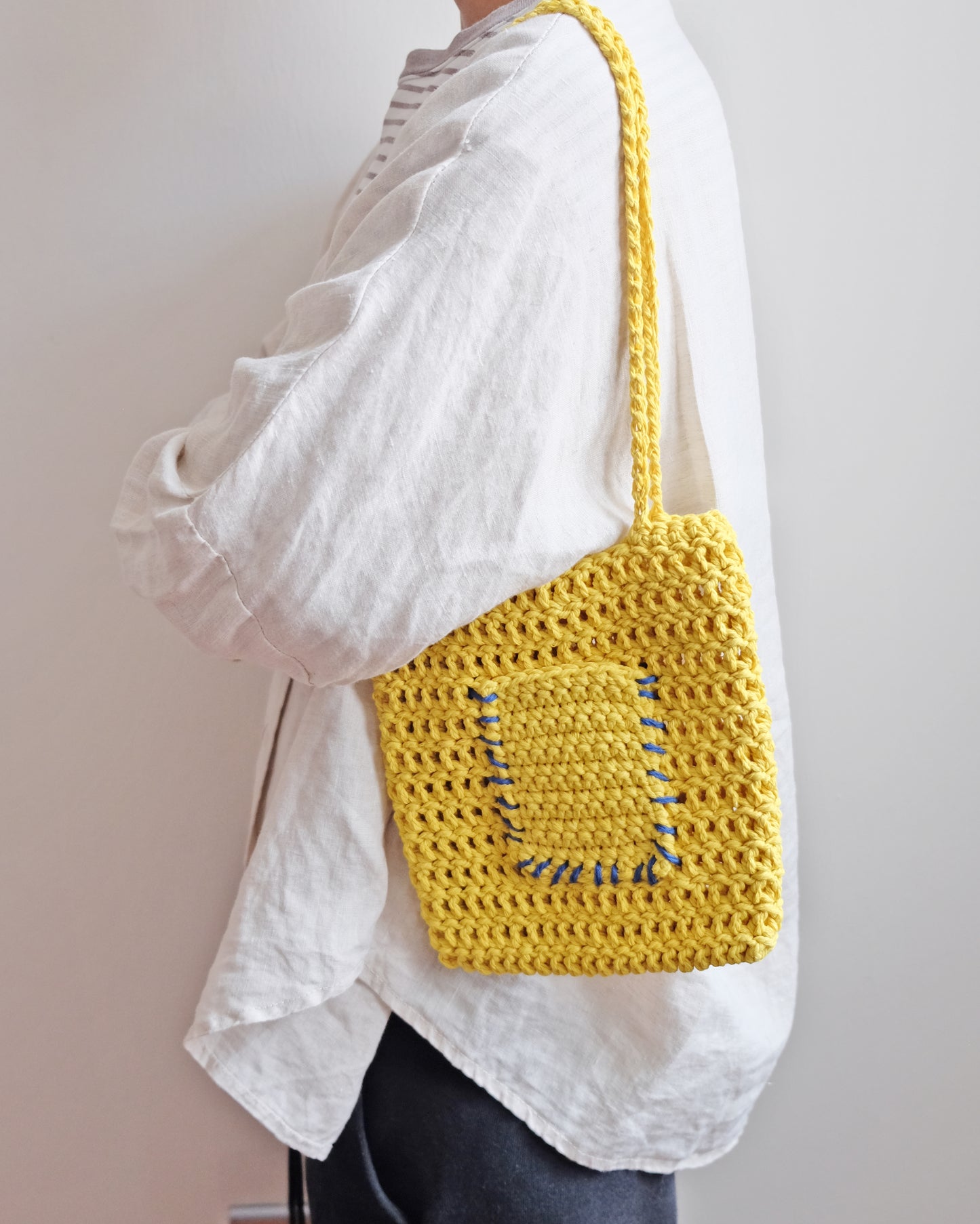 Tiff Crochet Bag Yellow