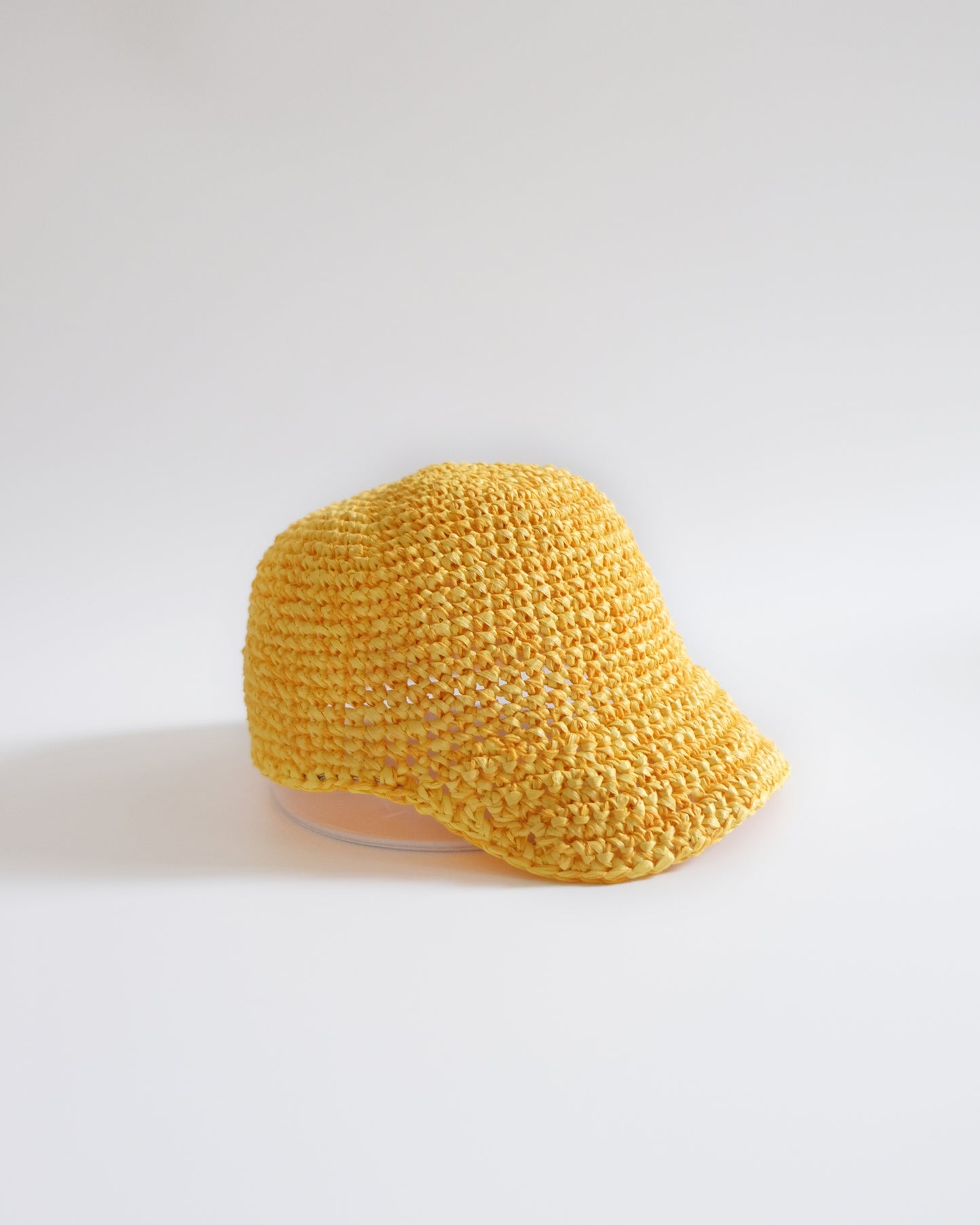 Crochet Baseball Cap Yellow