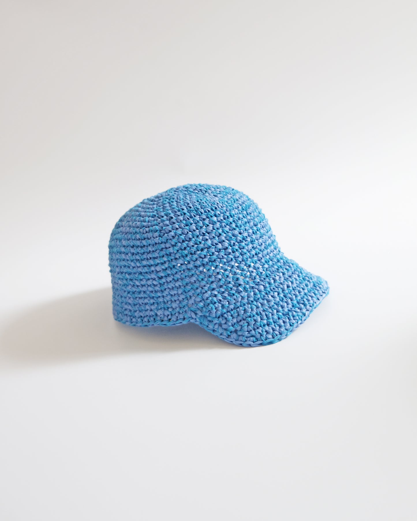 Crochet Baseball Cap Blue