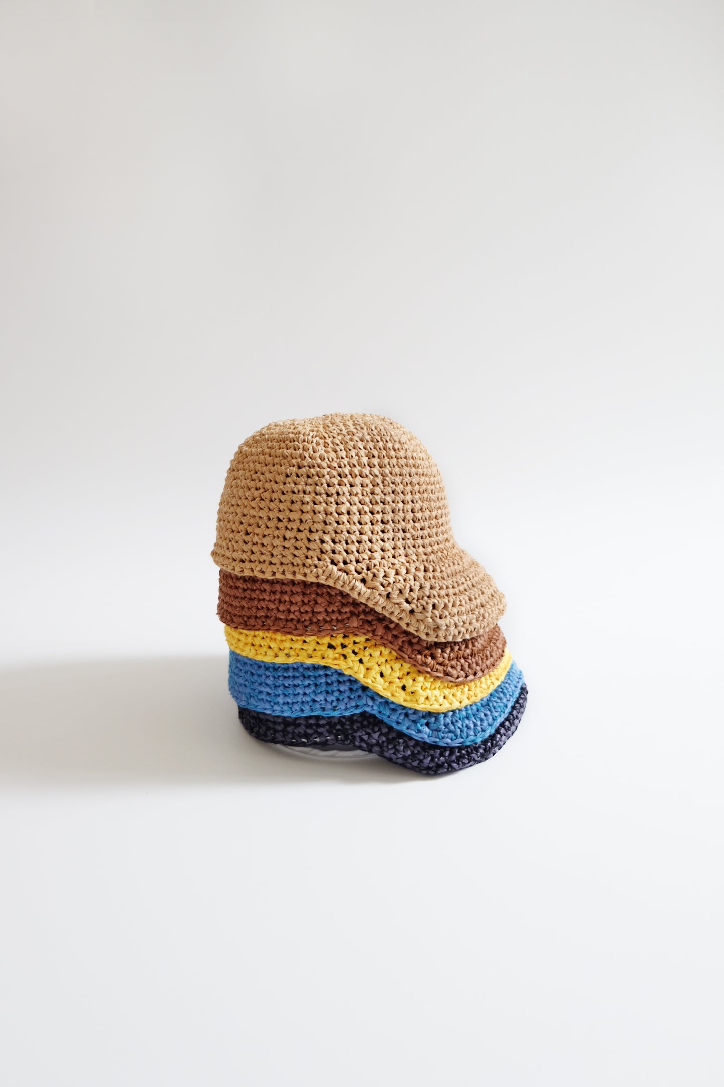 Crochet Baseball Cap Beige