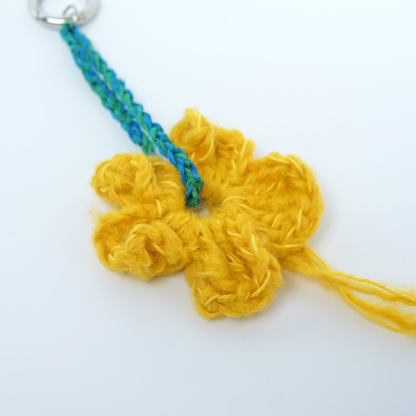 Mixed Blossom Keychain in yellow