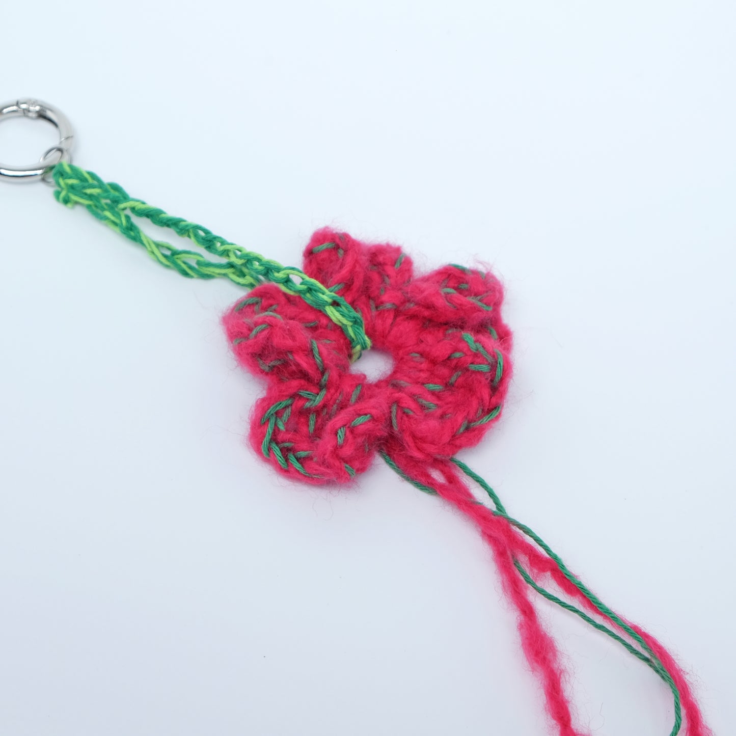 Mixed Blossom Keychain in pink