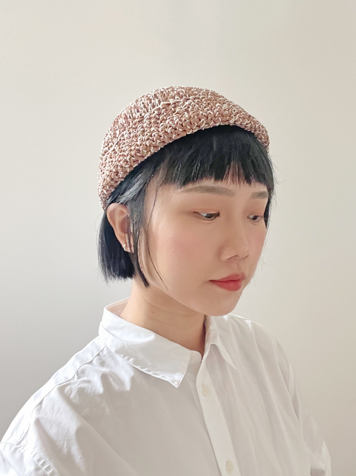 Crochet Sailor Vita Hat Brown