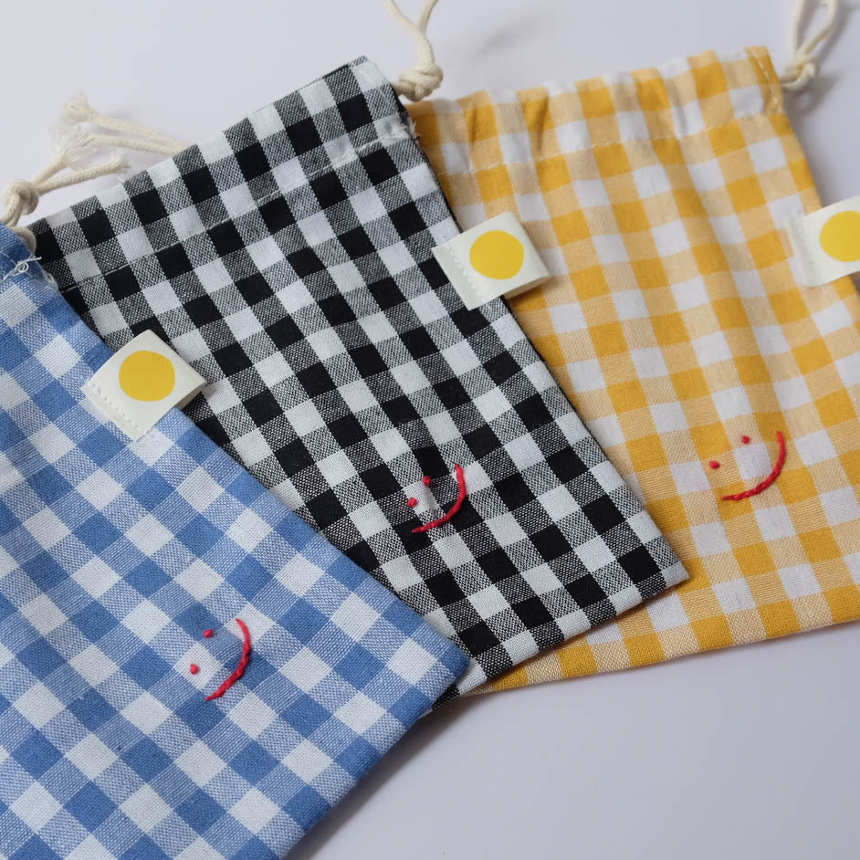 Smiley Drawstring Pouch