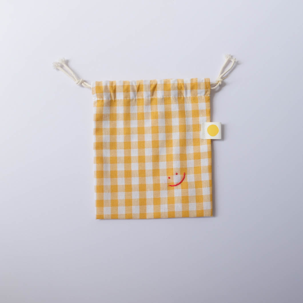 Smiley Drawstring Pouch