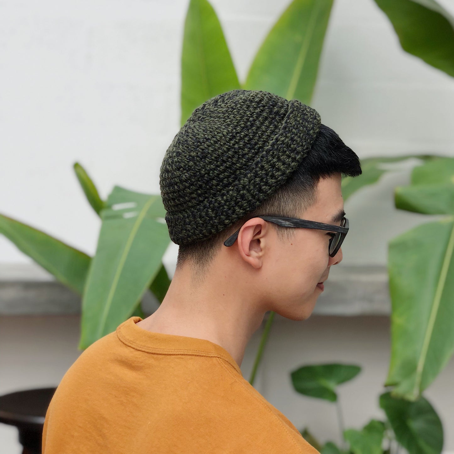 Crochet Sailor Hat/Olive