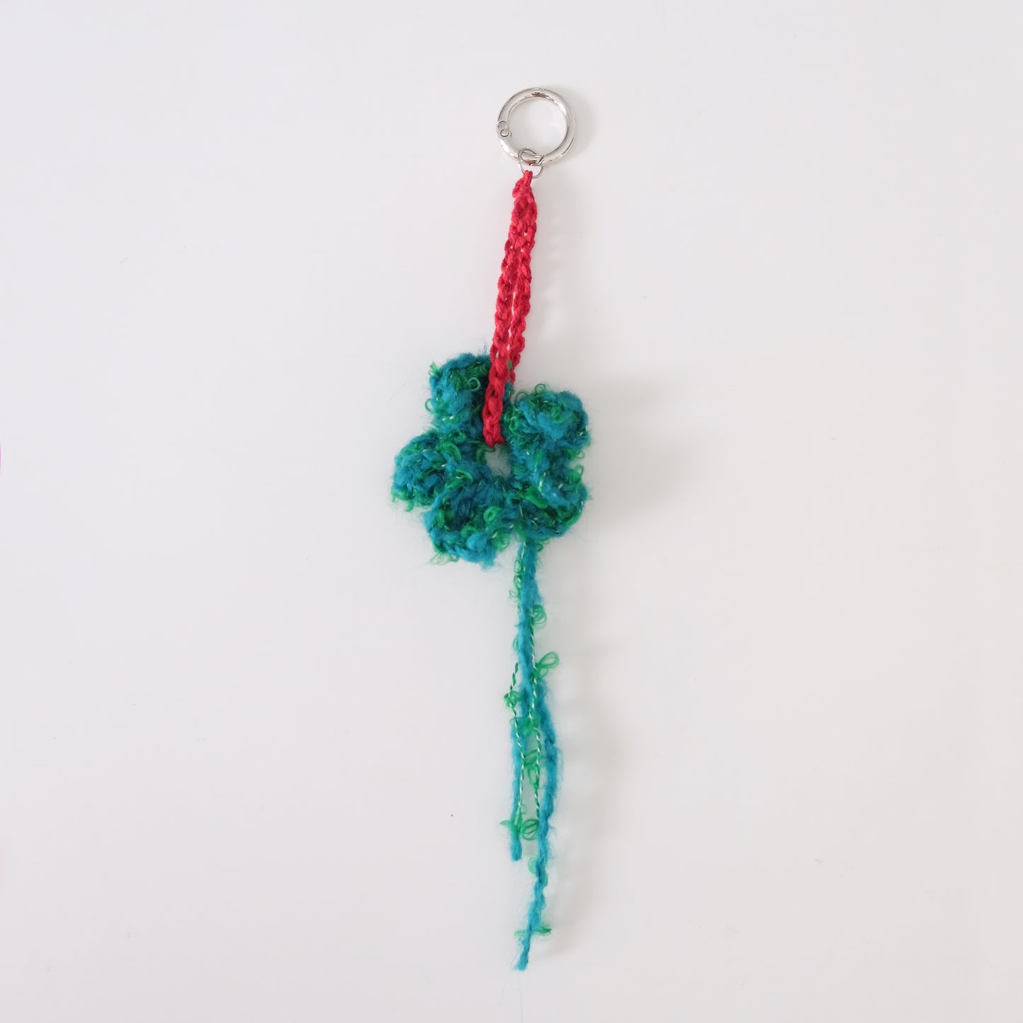 Mixed Blossom Keychain in green