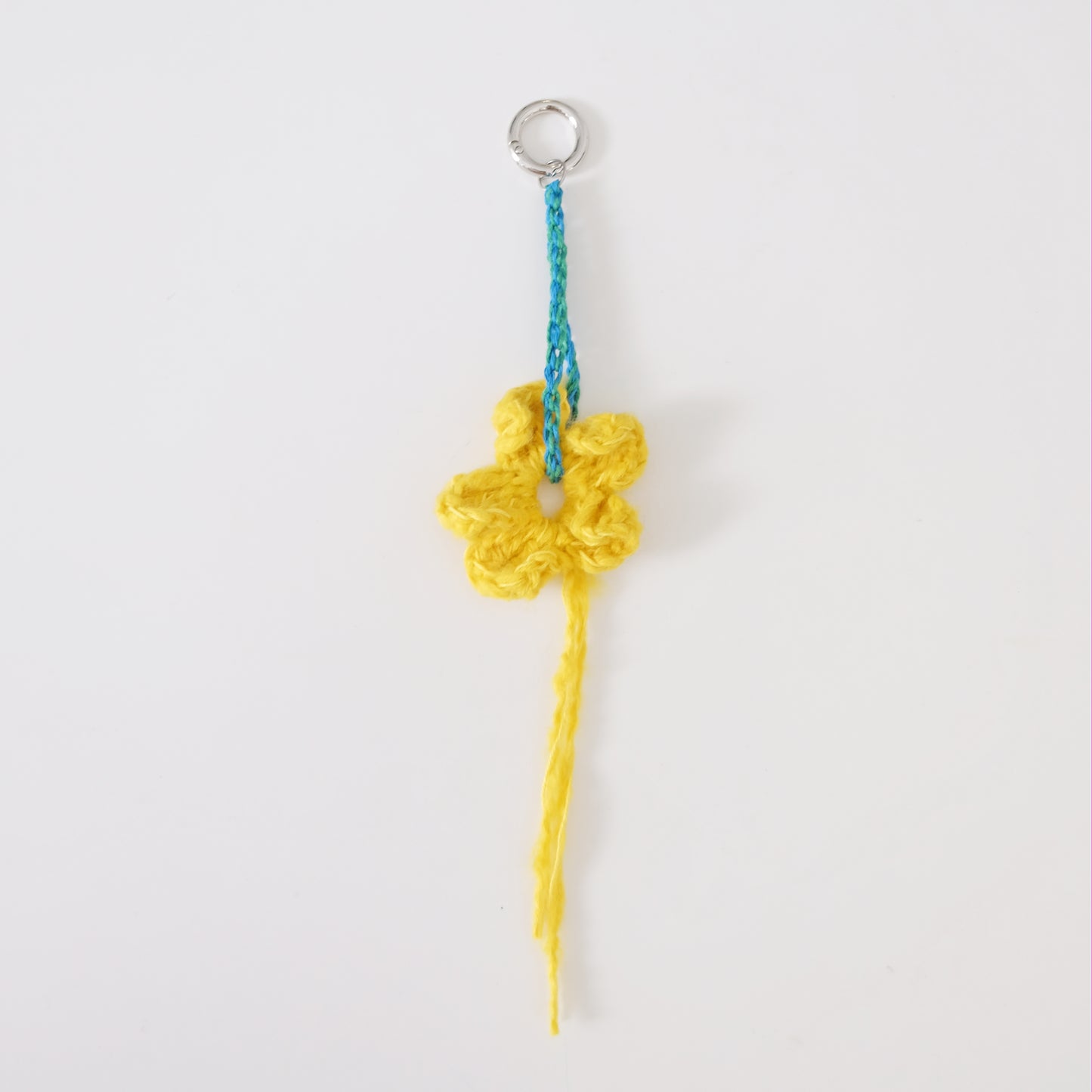 Mixed Blossom Keychain in yellow