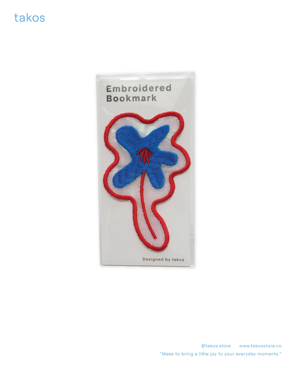 Embroidery Bookmark - Flower Collection B06