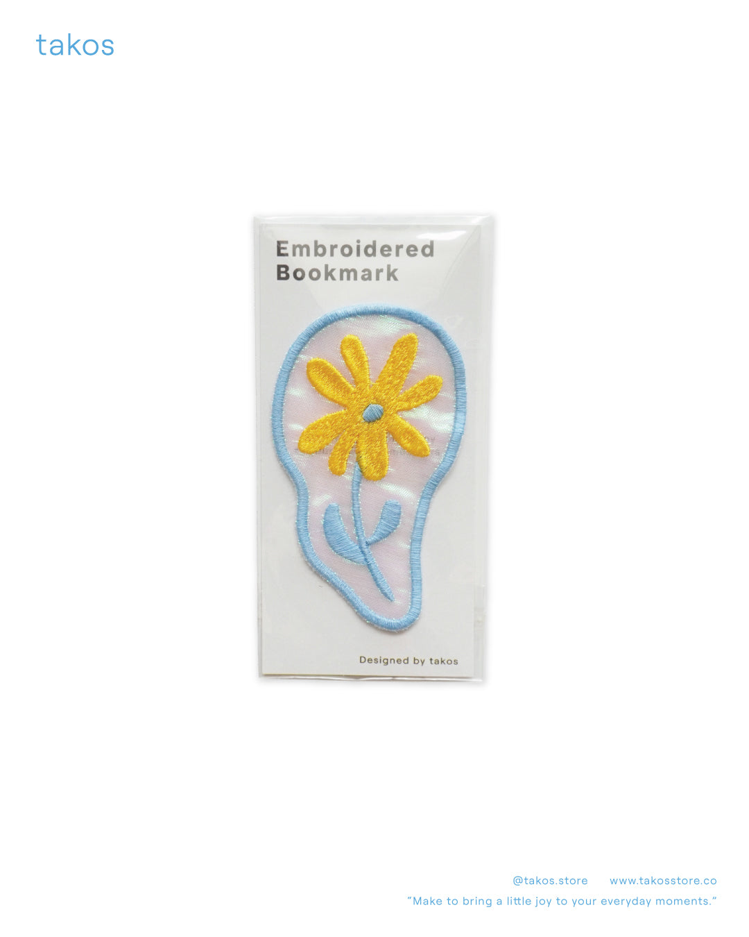 Embroidery Bookmark - Flower Collection B07