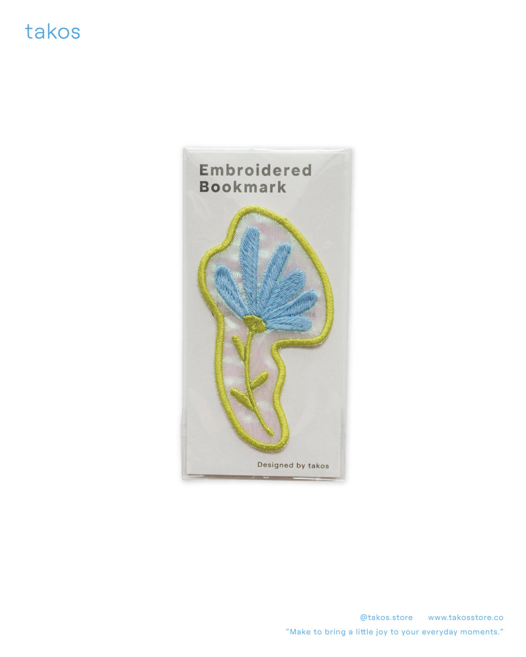 Embroidery Bookmark - Flower Collection B08