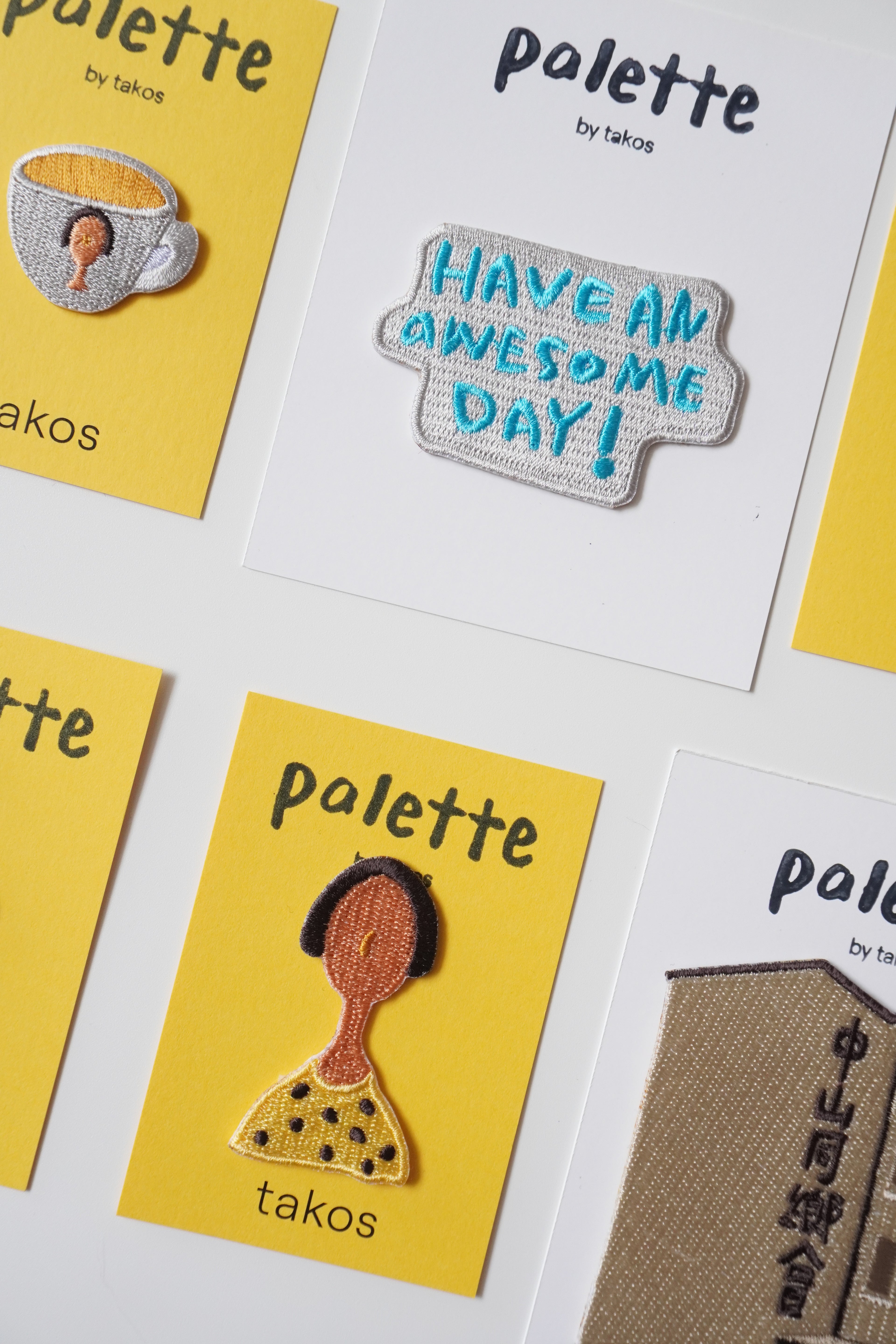 Embroidery Iron patch - Have an awesome day