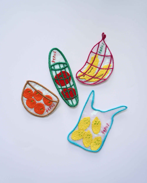 Embroidery Bookmark - Banana