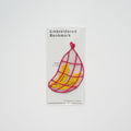 Embroidery Bookmark - Banana