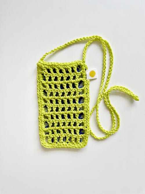 Sling Phone Pouch - Pink Green