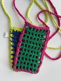 Sling Phone Pouch - Pink Green