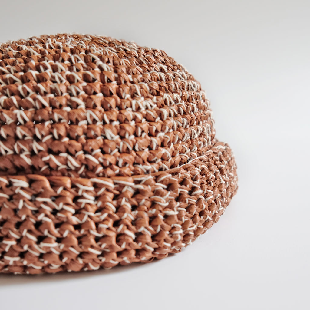Crochet Sailor Vita Hat Brown