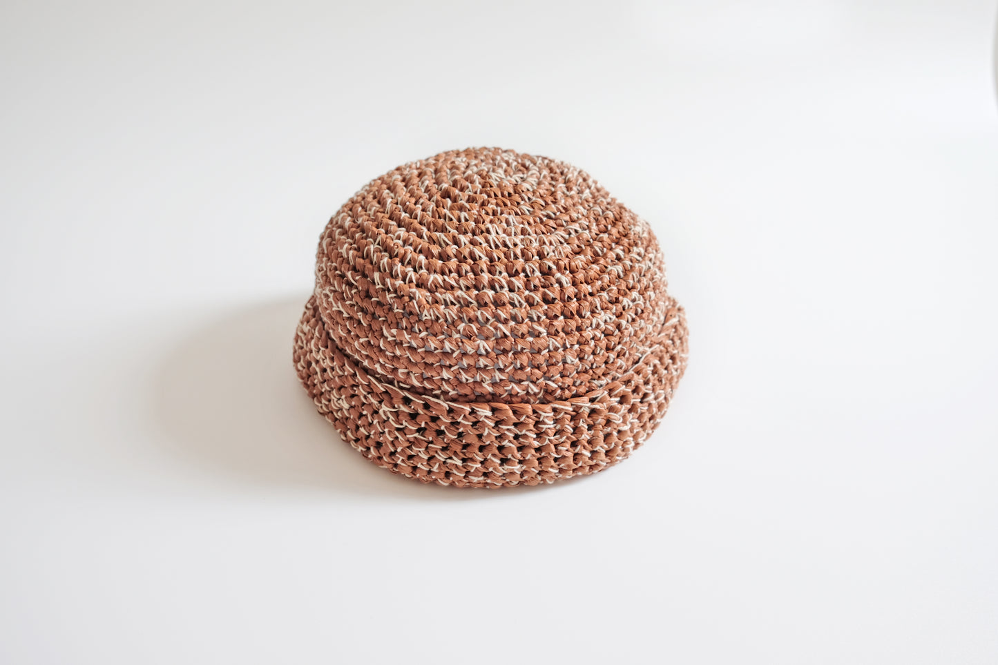 Crochet Sailor Vita Hat Brown
