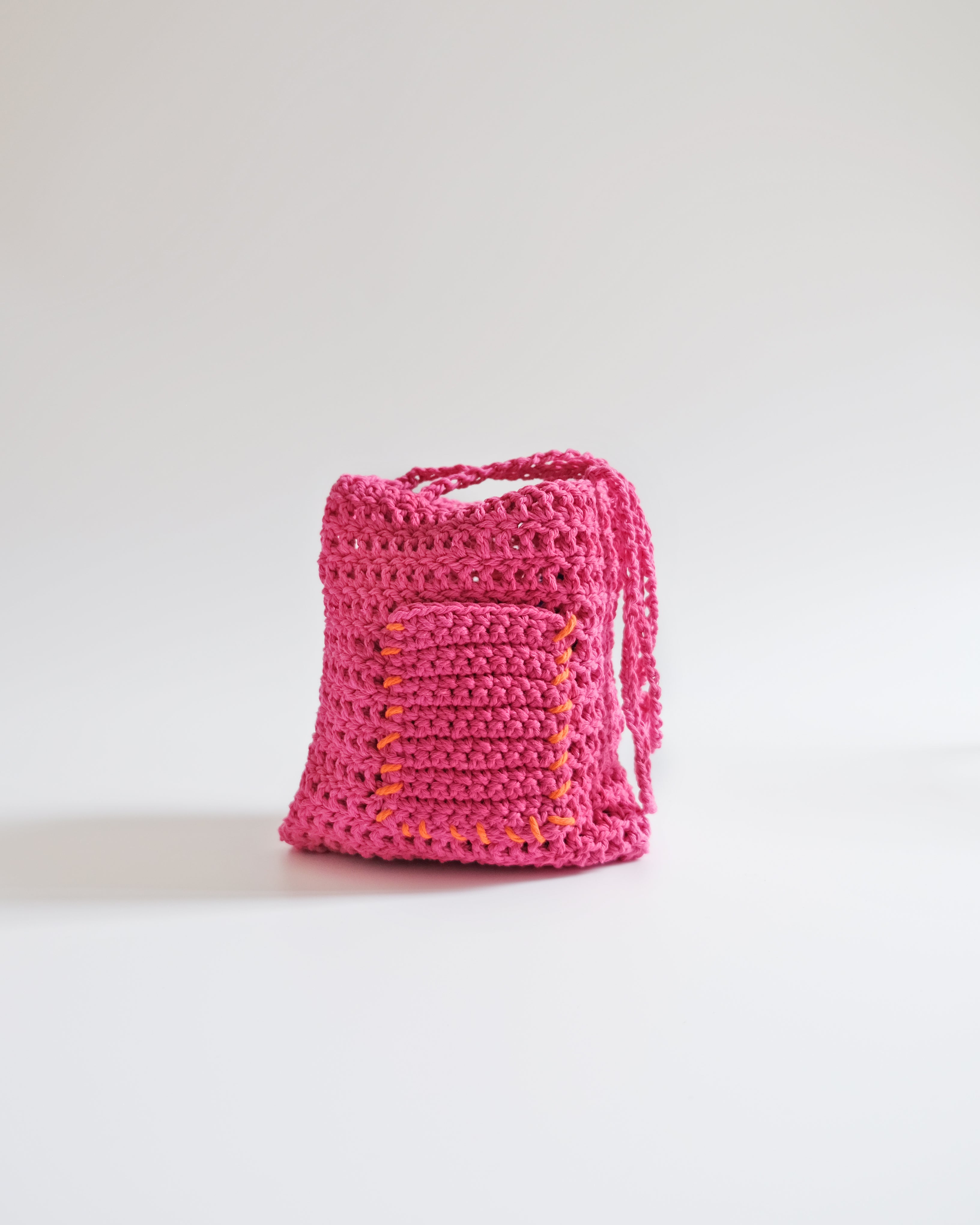Tiff Crochet Bag - Pink