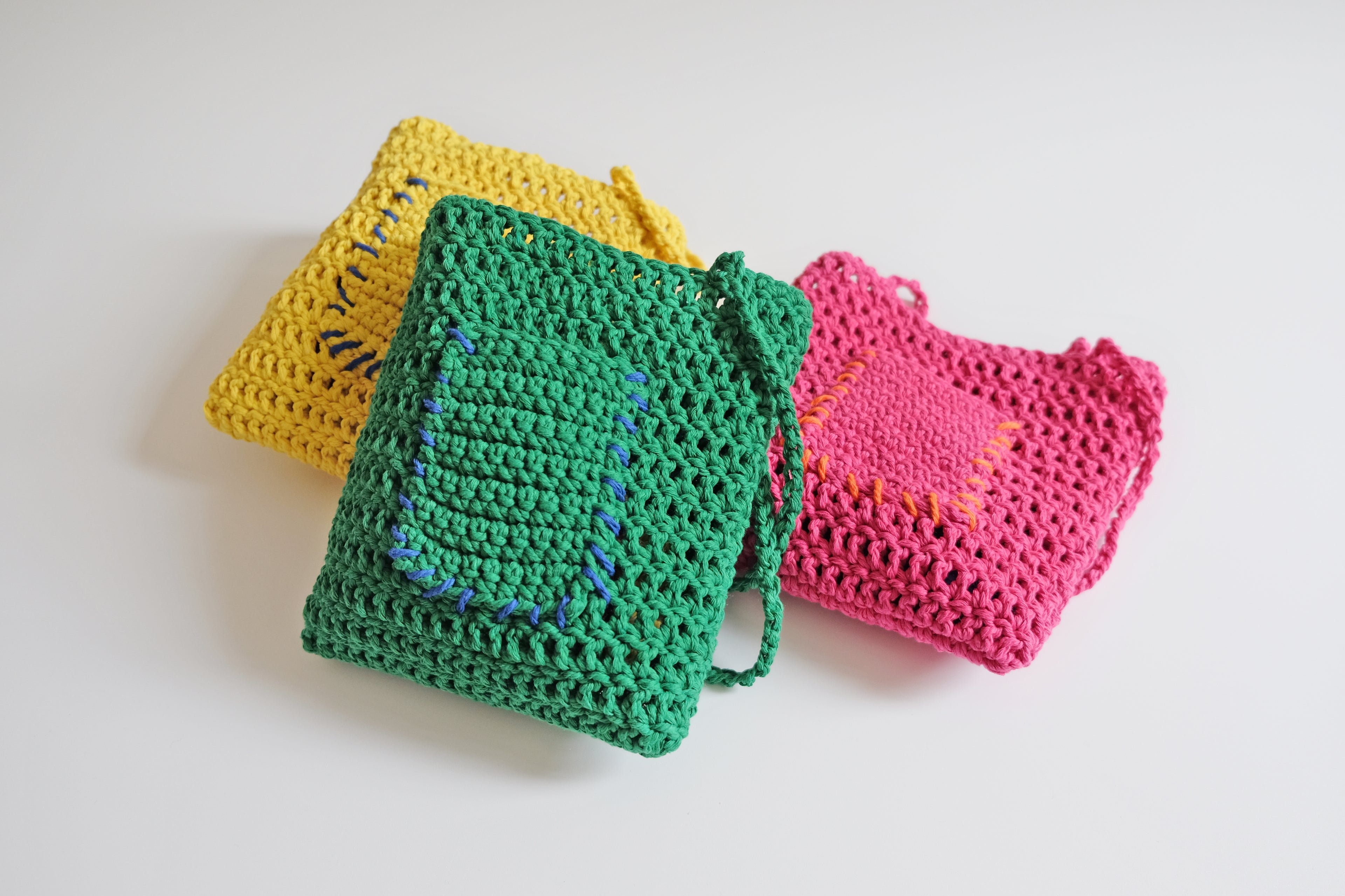 Tiff Crochet Bag - Pink