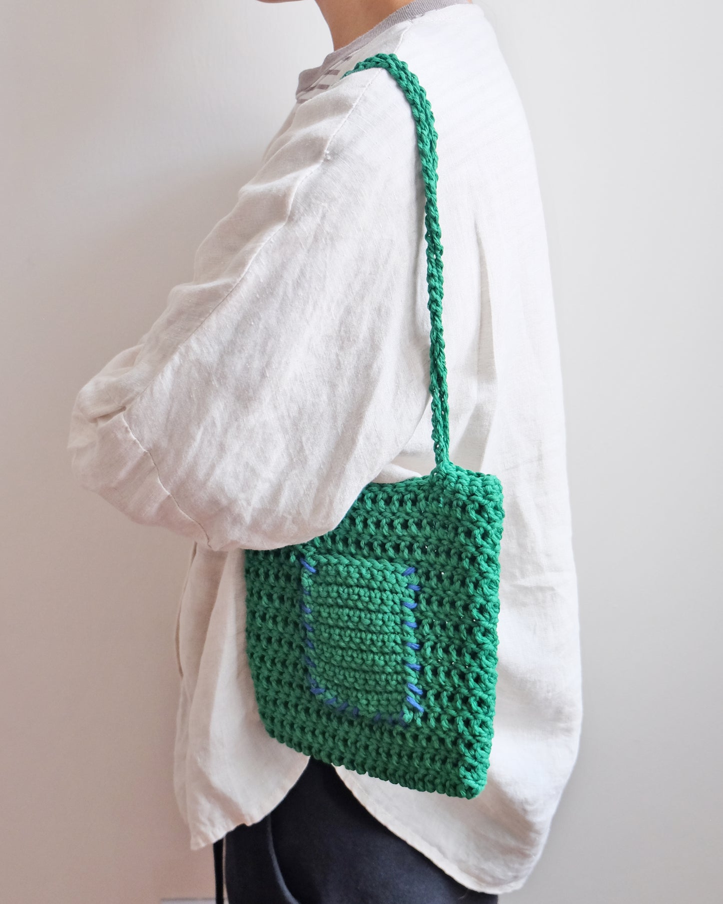 Tiff Crochet Bag Green