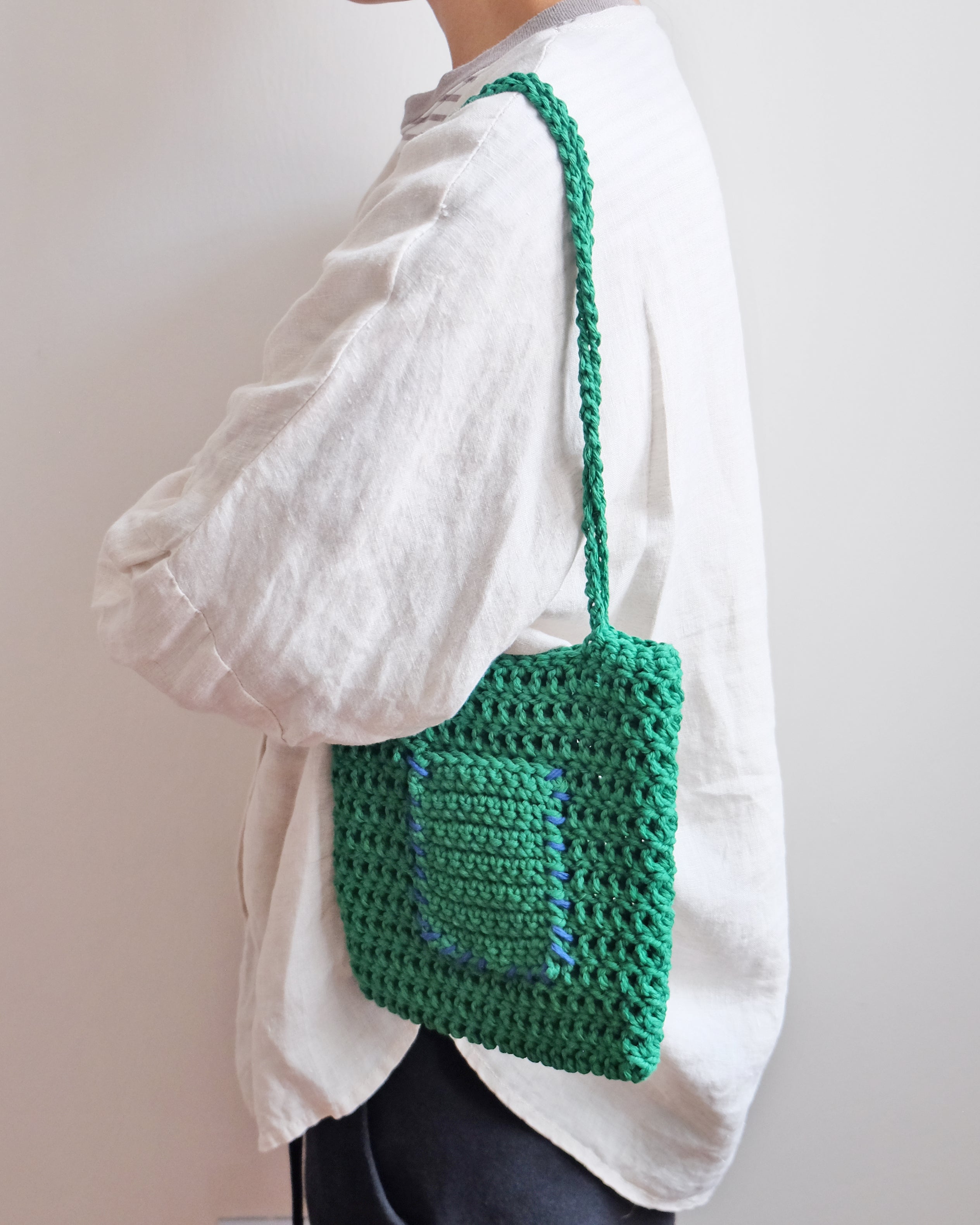 Tiff Crochet Bag - Green