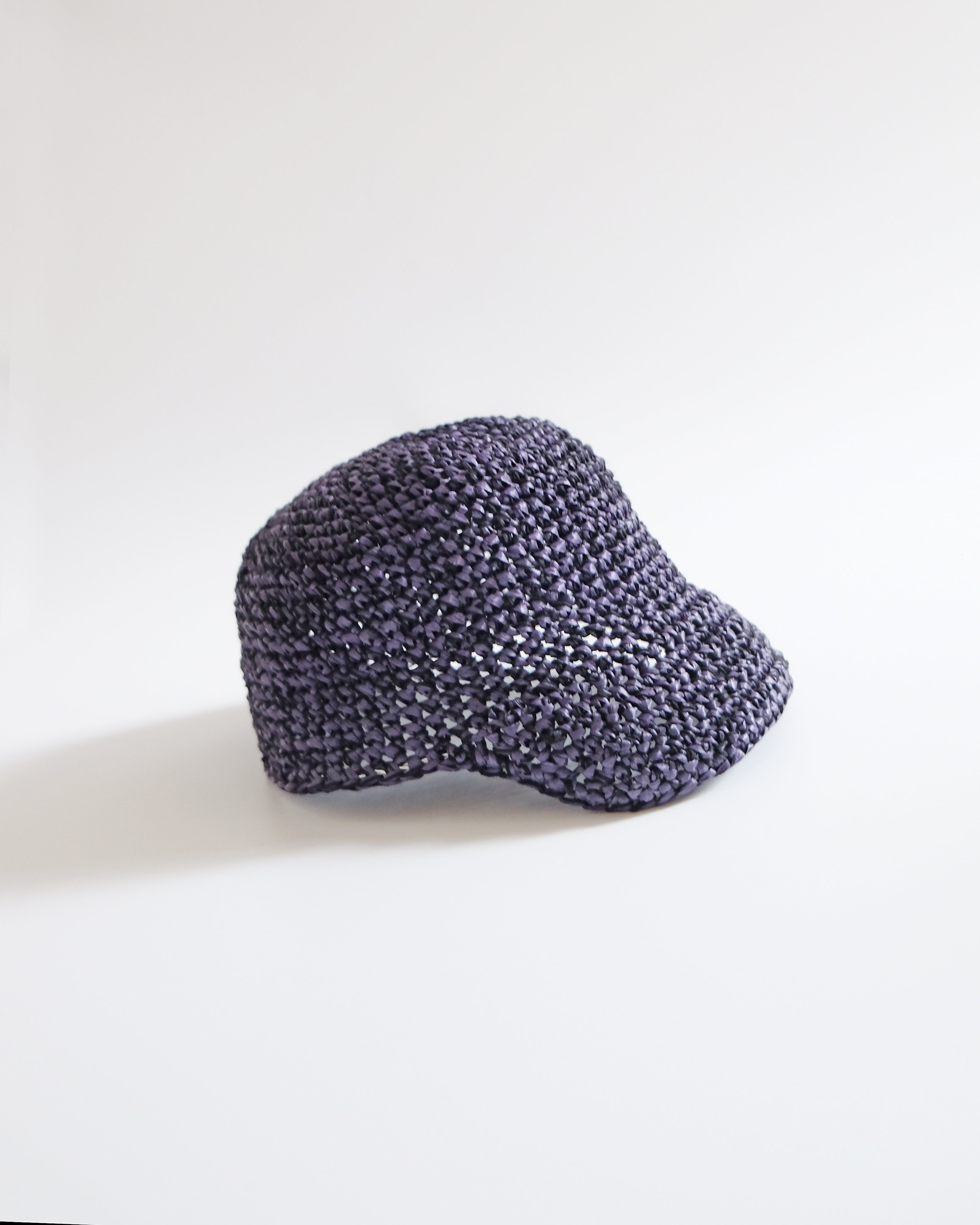 Crochet Baseball Cap - Navy