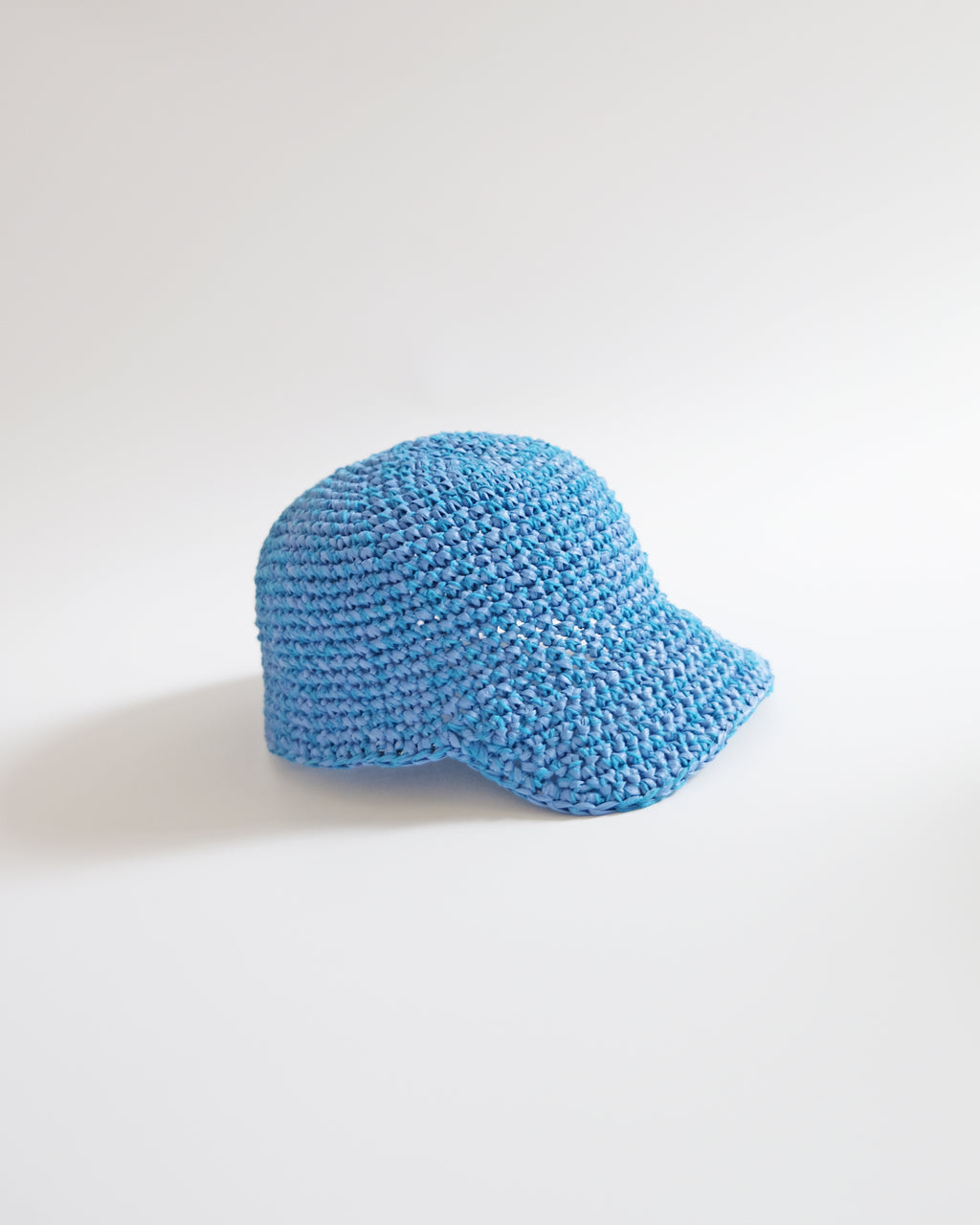 Crochet Baseball Cap - Blue
