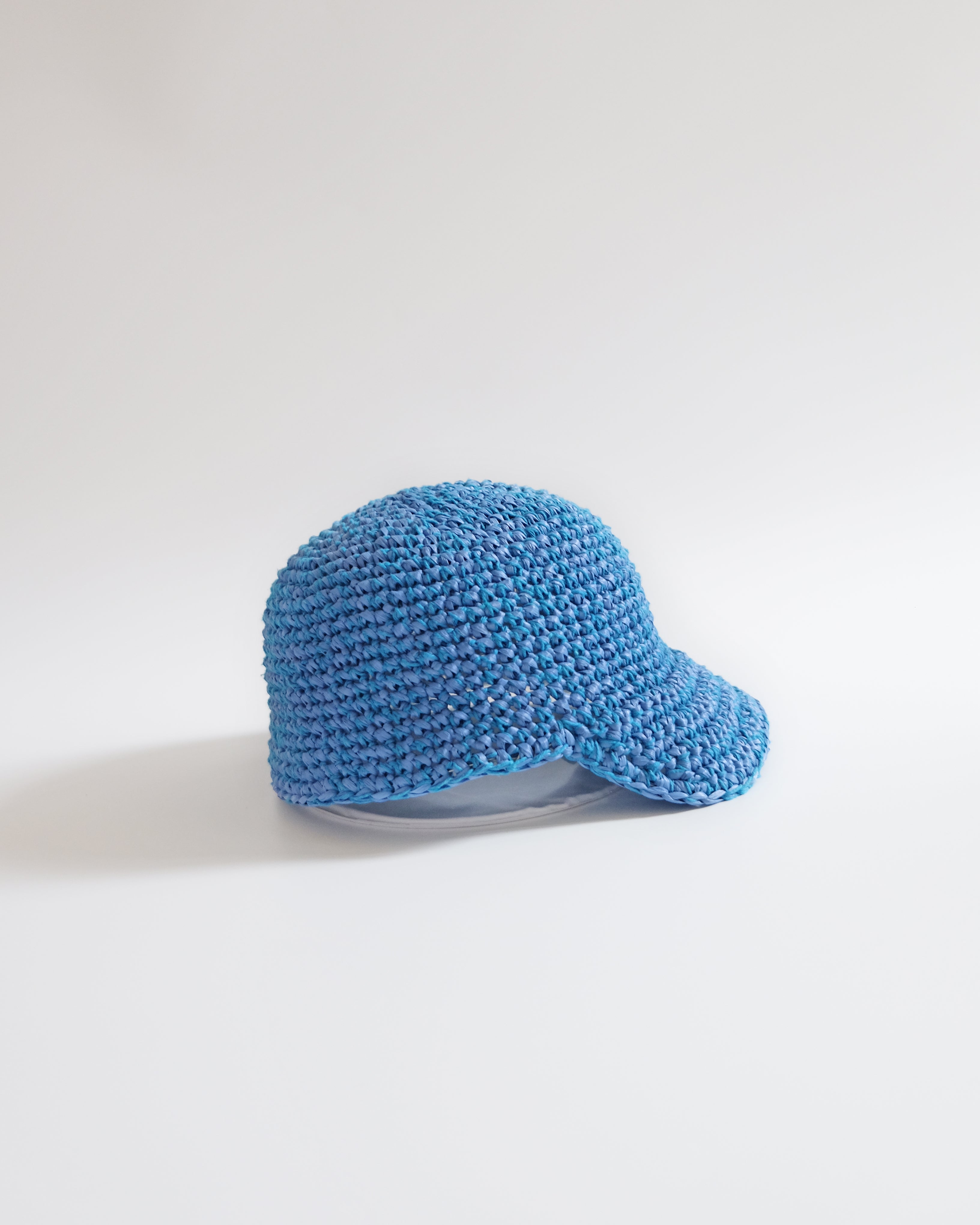 Crochet Baseball Cap - Blue