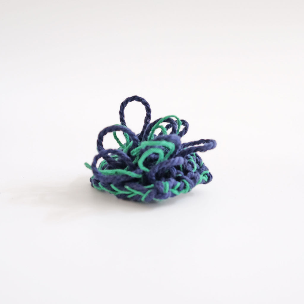 Tata Brooch - Navy