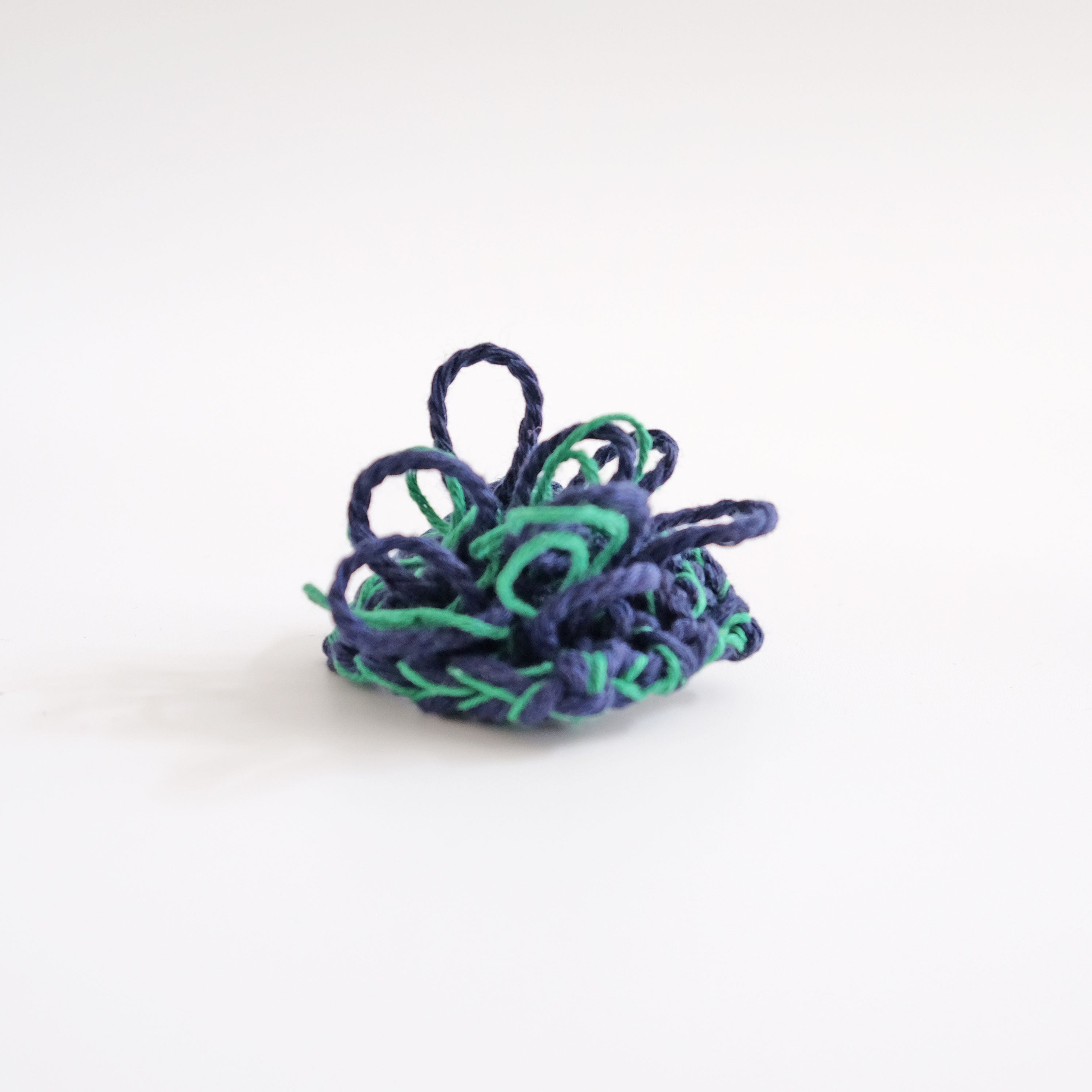 Tata Brooch - Navy