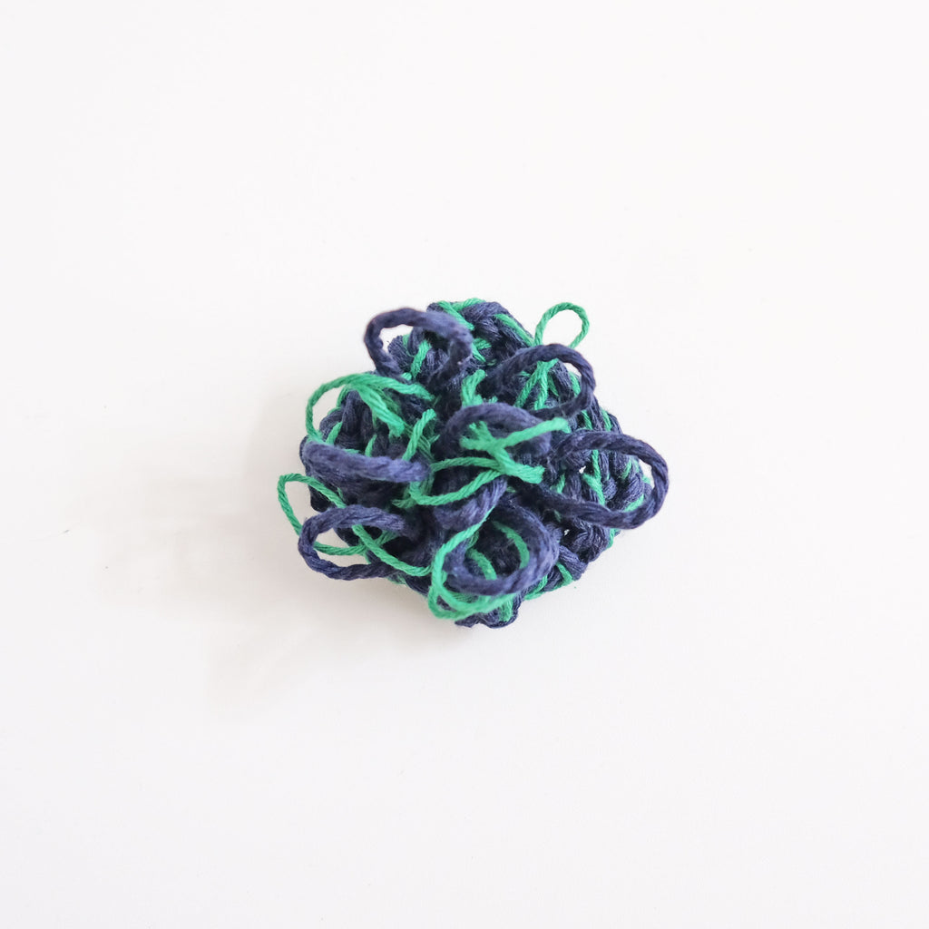 Tata Brooch - Navy