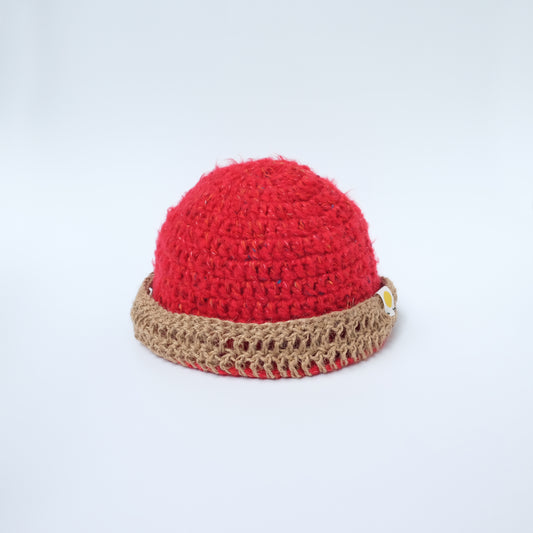 B-Bucket Hat in red