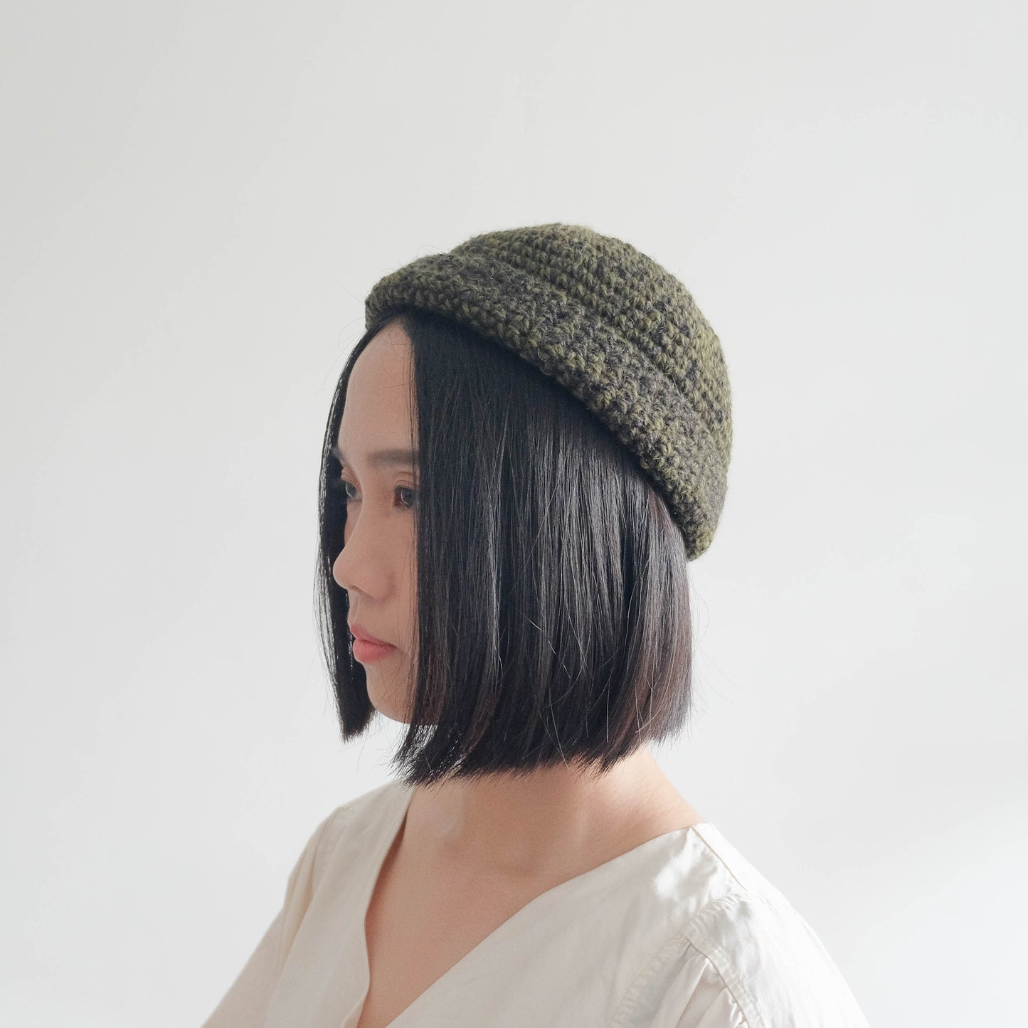 Crochet Sailor Hat/Olive