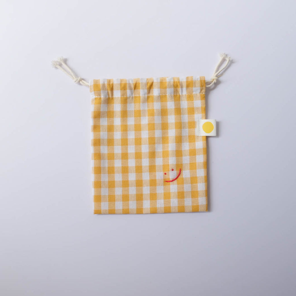 Smiley Drawstring Pouch