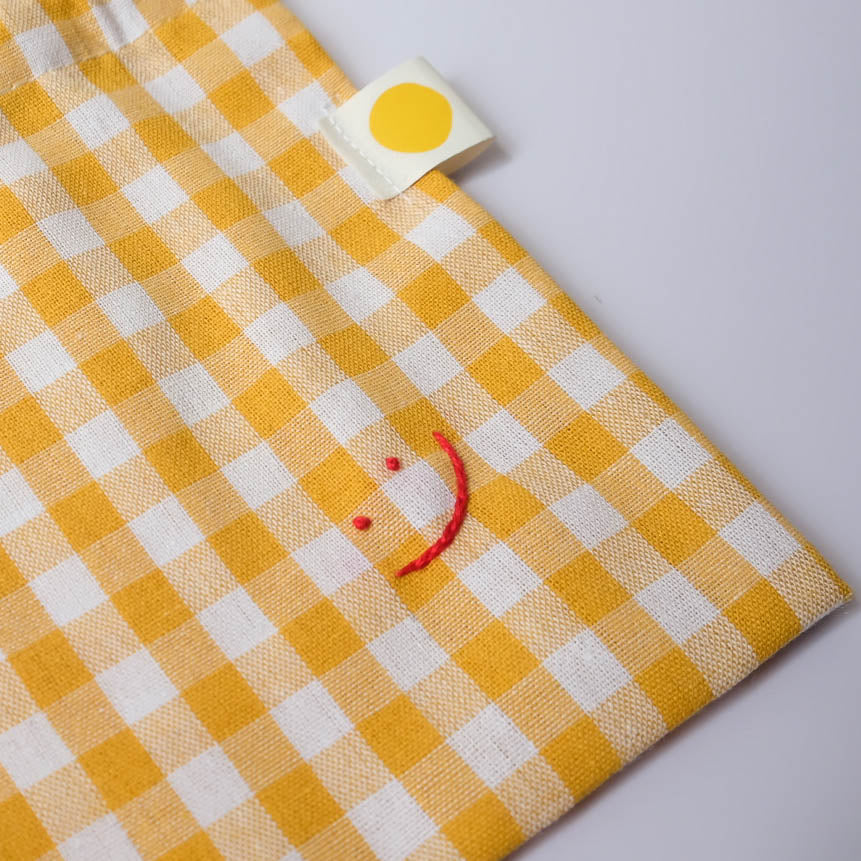 Smiley Drawstring Pouch