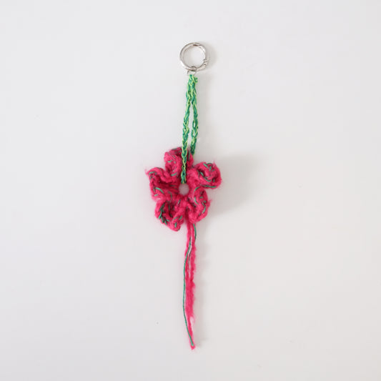 Mixed Blossom Keychain in pink